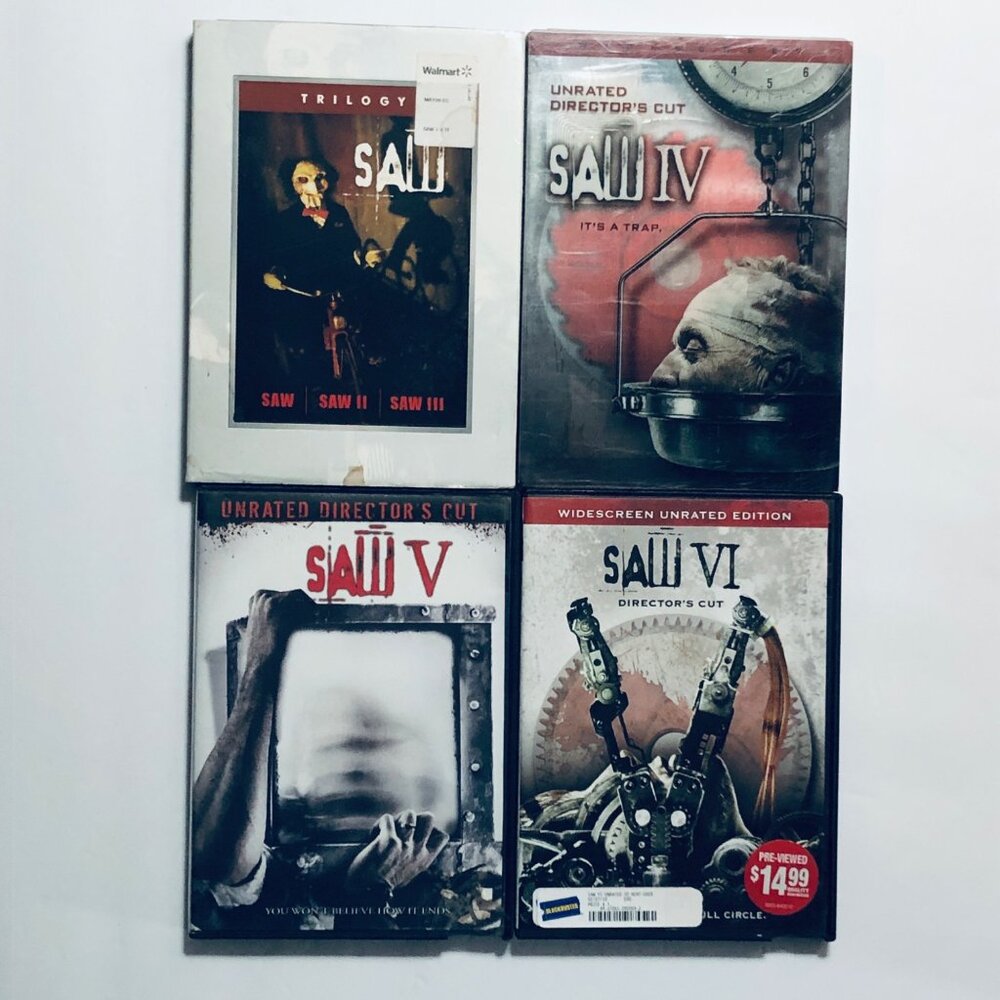 Saw 1-6 Horror DVD Lot